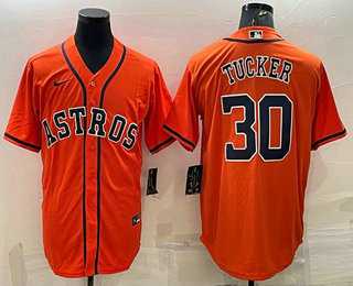 Men's Houston Astros #30 Kyle Tucker Orange Stitched MLB Cool Base Nike Jersey,We sell and wholesale Men's Houston Astros #30 Kyle Tucker Orange Stitched MLB Cool Base Nike Jersey on line form chian!